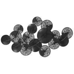 Beliani Copper And Gold Metal Round Wall Art 50Cm - Industrial Modern Wall Sculpture - thumbnail 3