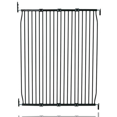 Safetots Extra Tall Eco Screw Fit Baby Gate, Black, 130Cm - 140Cm, Extra Tall Gate 100Cm In Height, Stair Gate For Baby - image 1