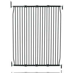 Safetots Extra Tall Eco Screw Fit Baby Gate, Black, 130Cm - 140Cm, Extra Tall Gate 100Cm In Height, Stair Gate For Baby - thumbnail 1