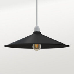 2Pack Metal Lampshade 40Cm Retro Disc Shape Black Easy Fit Pendant Light Shade For Living Rooms Bedroom, Kitchen, Dining Room - thumbnail 6