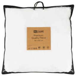 Beliani Bed Pillow Errigal Low Microfibre 80 X 80 Cm White - thumbnail 6