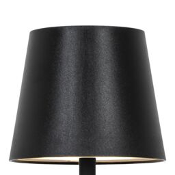 GoodHome Quelea Conical Matt Black Rechargeable Integrated Led Table Lamp - thumbnail 4