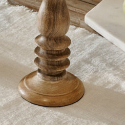 Natural Wooden Candle Holder - Wood Candlestick - thumbnail 3
