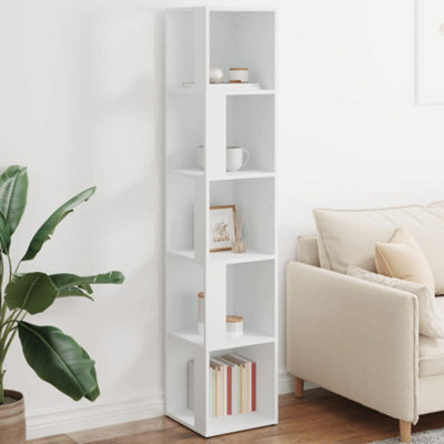 Vidaxl Corner Cabinet White 33X33X164.5 Cm Engineered Wood - image 1