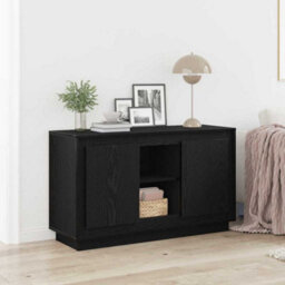 Walplus Sideboard Black Oak 102 X 35 X 60 Cm Engineered Wood - thumbnail 1