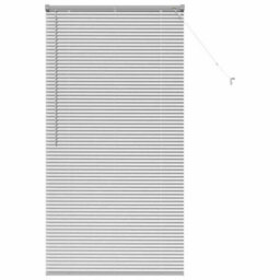 Berkfield Window Blind With Curtains Manual Silver Aluminium - thumbnail 2