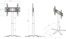 Vcm Design Tv Stand Rack Fernseh Xila Zw - thumbnail 5