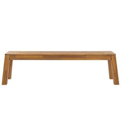 Beliani Garden Bench Livorno 169 Cm Acacia Wood Brown - image 1