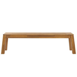 Beliani Garden Bench Livorno 169 Cm Acacia Wood Brown