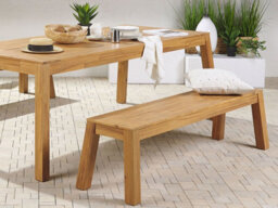 Beliani Garden Bench Livorno 169 Cm Acacia Wood Brown - thumbnail 2