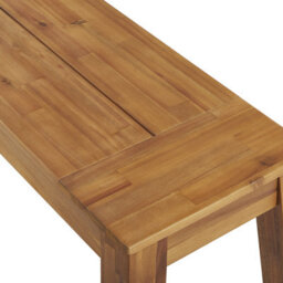Beliani Garden Bench Livorno 169 Cm Acacia Wood Brown - thumbnail 6