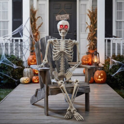 Garden Greatness 5.3Ft Light Up Animated Halloween Skeleton - thumbnail 1