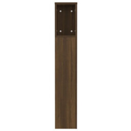 Berkfield Headboard Cabinet Brown Oak 120X18.5X104.5 Cm - thumbnail 5