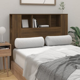 Berkfield Headboard Cabinet Brown Oak 120X18.5X104.5 Cm - thumbnail 3