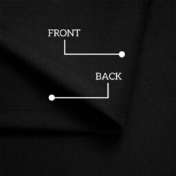 Oxford Homeware Plain Black 230Gsm Blackout Curtain Thermal Insulated Eyelet For Window Curtain Pair (W)117Cm X (L)137Cm - thumbnail 4