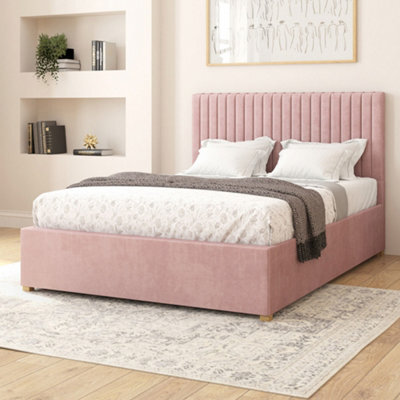 Aspire Grant Electric Adjustable Bed Upholstered With Pocket Sprung Mattress Uk Made, Plush Blush, Size Single - image 1