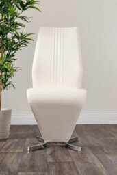Furniturebox Uk Renato 120Cm High Gloss Extending Dining Table And 6 White Willow Chairs - thumbnail 9