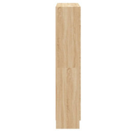 Vidaxl Book Cabinet Sonoma Oak 82.5X30.5X150 Cm Engineered Wood - thumbnail 7