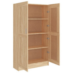 Vidaxl Book Cabinet Sonoma Oak 82.5X30.5X150 Cm Engineered Wood - thumbnail 6