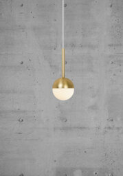 Nordlux Contina Metal Pendant Light Hand Blown Glass Brass,mains - thumbnail 1