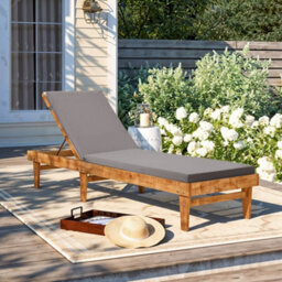 Living And Home Lounge Benches Patios Outdoor Sun Lounge Cushion Seat Pads 183Cm W X 54Cm D - thumbnail 2