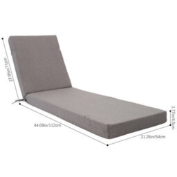 Living And Home Lounge Benches Patios Outdoor Sun Lounge Cushion Seat Pads 183Cm W X 54Cm D - thumbnail 9