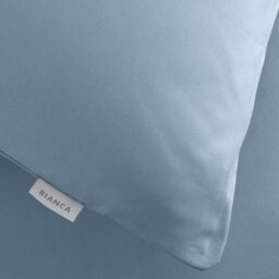 Bianca Fine Linens Pillowcases 200 Tc Cotton Percale Standard 50X75Cm Pack Of 2 Pillow Cases With Envelope Closure Blue - thumbnail 3