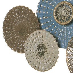 Beliani Wall Decor Hassium 48 Cm Metal Blue - thumbnail 5