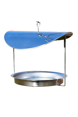 Home 2 Garden Stainless Steel Modern Wave Birdfeeder - image 1
