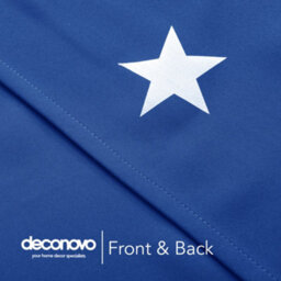 Deconovo Blackout Curtains, Stars Foil Printed Thermal Insulated Curtains, Eyelet Curtains, W46 X L72 Inch, Blue, 1 Pair - thumbnail 8