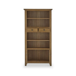 Broadway Oak Rustic Display Cabinet  - Fully Assembled By Roseland Furniture - thumbnail 5