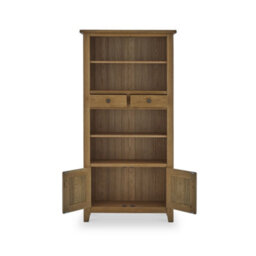 Broadway Oak Rustic Display Cabinet  - Fully Assembled By Roseland Furniture - thumbnail 6