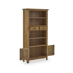 Broadway Oak Rustic Display Cabinet  - Fully Assembled By Roseland Furniture - thumbnail 4