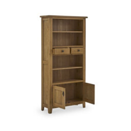 Broadway Oak Rustic Display Cabinet  - Fully Assembled By Roseland Furniture - thumbnail 7