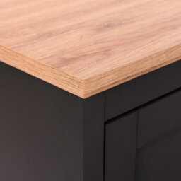 Beliani Grey Tv Stand For Tvs Up To 52 Inch, 2 Cabinets And Drawer, Wood-Look Laminate Top - thumbnail 7