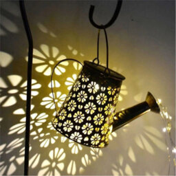 Solar Powered Watering Can 90 Led String Light Outdoor Garden Lamp Uk - thumbnail 4