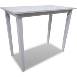 Vidaxl Wooden Bar Table White 110X60X90.8 Cm - thumbnail 1