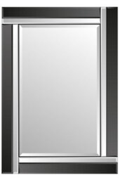 Mirroroutlet Aston Black All Glass Dress Mirror 120 X 80 Cm - thumbnail 2