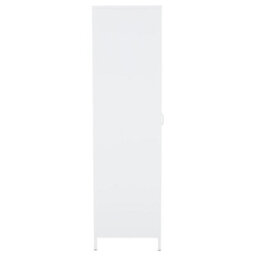 Orsina Two Door White Wardrobe, Customized Organation By Adjustable Shelf Wardrobe, Stylish Wardrobe With Drawers - thumbnail 5