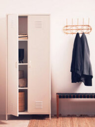 Orsina Two Door White Wardrobe, Customized Organation By Adjustable Shelf Wardrobe, Stylish Wardrobe With Drawers - thumbnail 3
