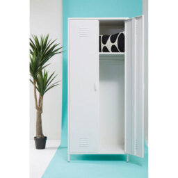 Orsina Two Door White Wardrobe, Customized Organation By Adjustable Shelf Wardrobe, Stylish Wardrobe With Drawers - thumbnail 8