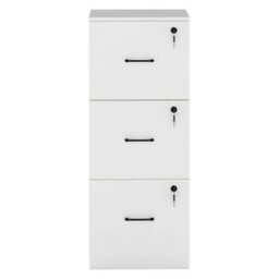 Levede 3 Lockable Drawers Wooden File Cabinet Modern Home Office Storage - thumbnail 3