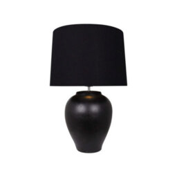 Pagazzi Lighting Pagazzi Belen Ceramic Black Table Lamp - thumbnail 4