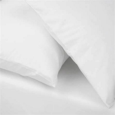 Just So Home Superking Pillowcases 48Cm X 90Cm White