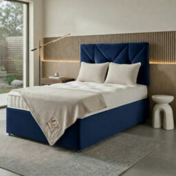 DS Living Eclipse Dark Blue Ottoman Bed - Divan Bed Frame - thumbnail 4