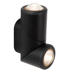 Lucide Erin Wall Spotlight, Wall Light Outdoor - Led 2700K Ip65 - Black - thumbnail 5