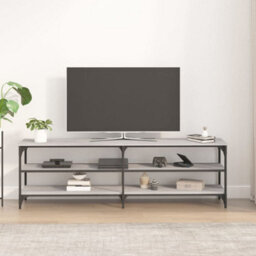 Walplus Tv Cabinet Grey Sonoma 160X30X50 Cm Engineered Wood - thumbnail 3