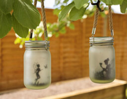 Marco Paul 2Pc Solar Powered Hanging Fairy Lantern Frosted Glass With 30 Leds - thumbnail 8