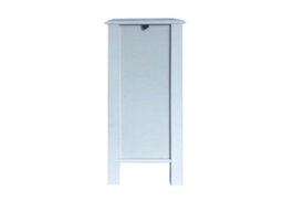 Aspect Furniture Vera Faux Rattan Slimline Bathroom Storage Cabinet,white - thumbnail 5