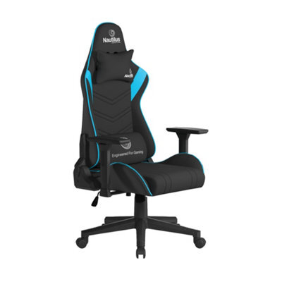 RB UK Nautilus Designs Ltd Black Pu Leather Recliner Computer Gaming Office Chair With 4D Adjustable Arms - image 1